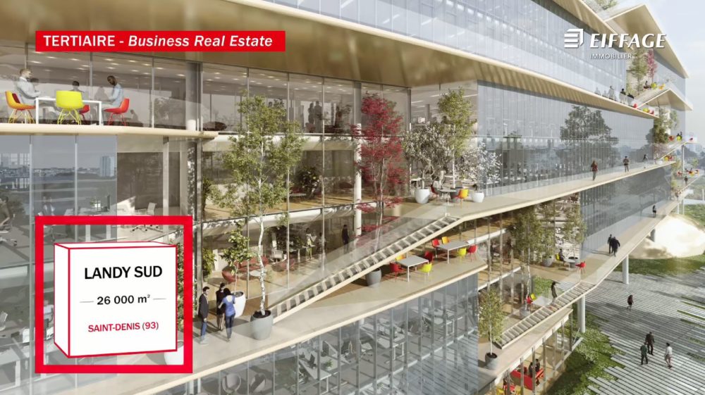 video salon SIMI 2019 réalisation d'un film diaporama pour les ecrans du stand Eiffage Immobilier au SIMI 2019