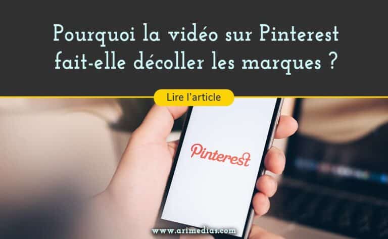 La vidéo sur Pinterest permet au marque de se démarquer et de renforcer leur stratégie digitale